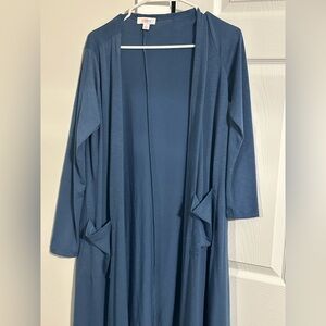 Lularoe Sarah duster. Wedgewood blue. Nwot